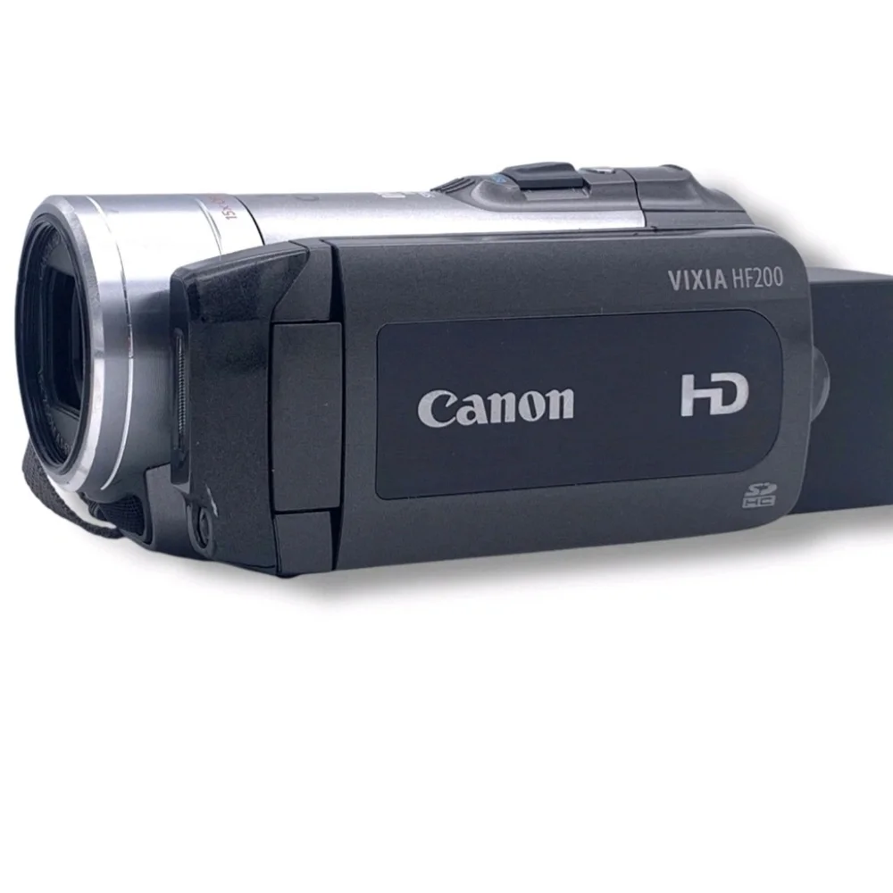 Canon VIXIA HF R200 Full HD 1080p AVCHD Camcorder Turns On NO SCREEN New Battery